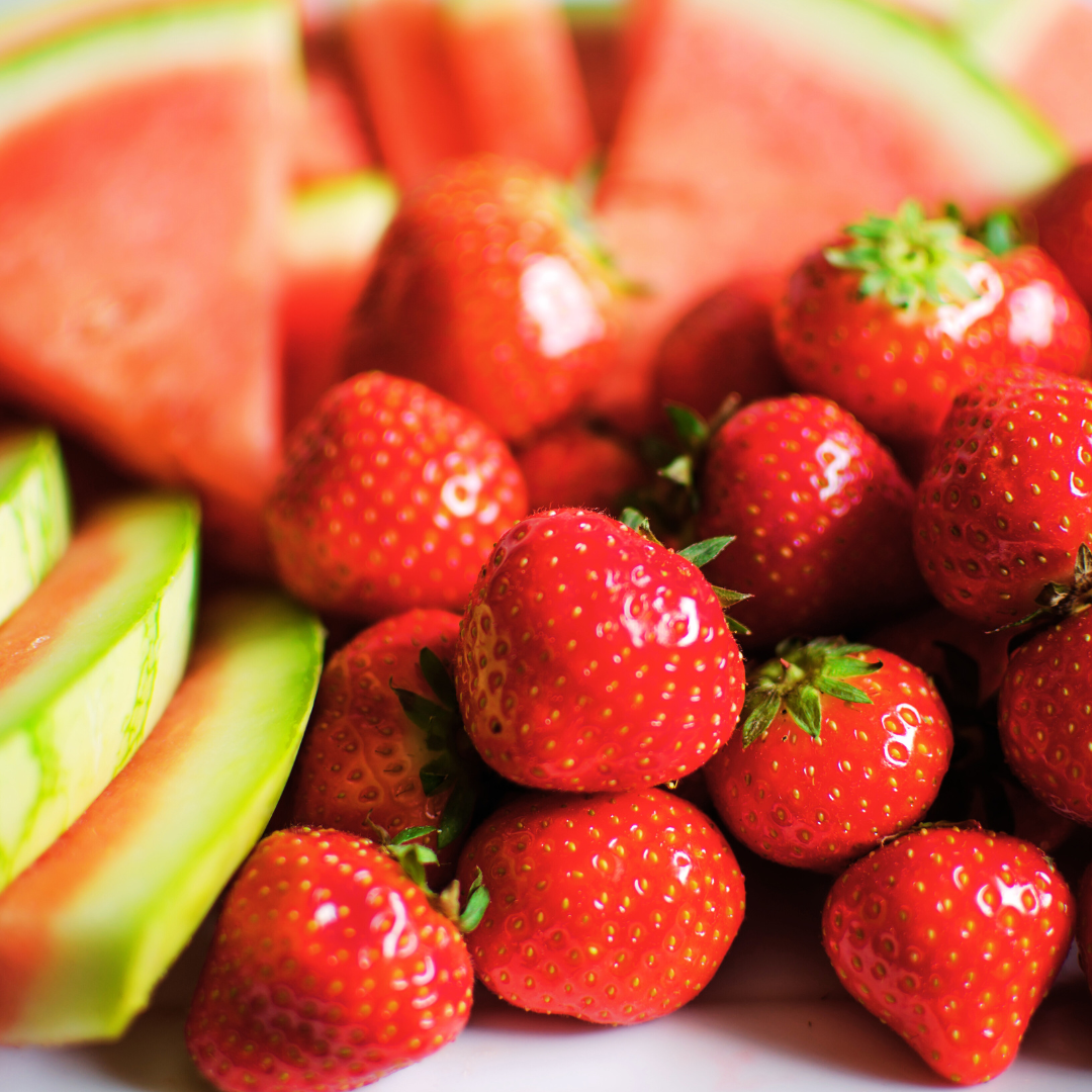 strawberry melon watermelon